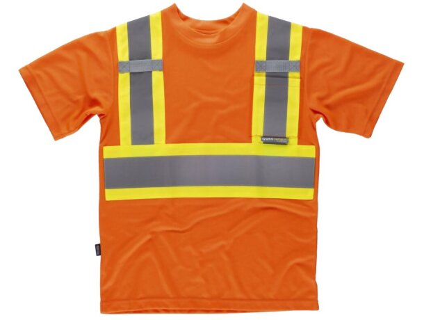 Camiseta fluor amarillo a.v. naranja a.v. personalizado