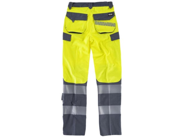 Pantalon fluor amarillo a.v. gris oscuro con logo