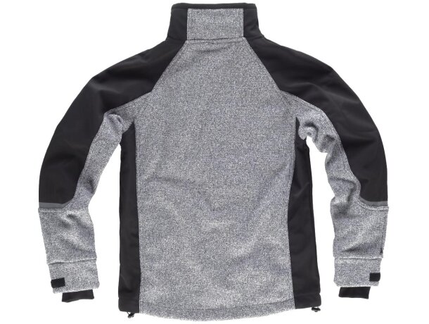 Workshell sport gris jaspeado negro