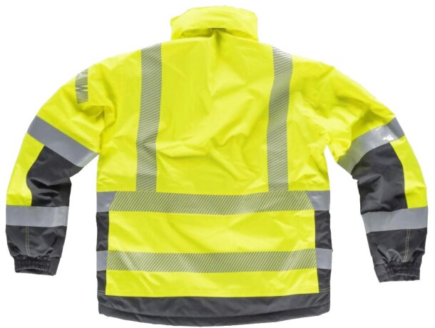 Parka fluor amarillo a.v. gris oscuro economica