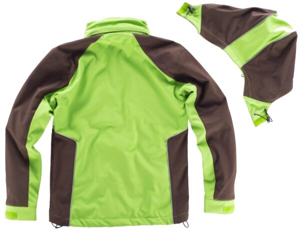Workshell future verde lima marron