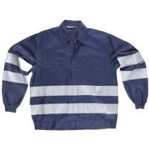 Chaqueta Casino reflectante gris con bandas