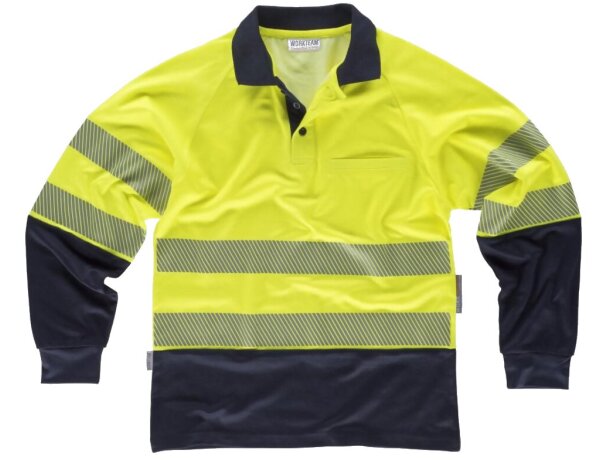 Polo fluor amarillo a.v. marino