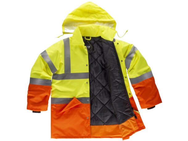 Parka fluor amarillo a.v. naranja a.v. personalizado