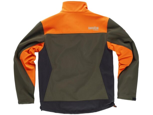 Workshell sport verde caza naranja a.v. negro