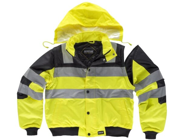 Piloto fluor negro amarillo a.v. personalizada