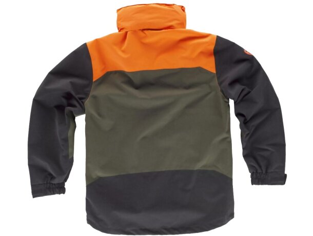 Chaqueta sport verde caza naranja a.v. negro