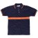 Polo Fluor de algodón piqué con franjas alta visibilidad