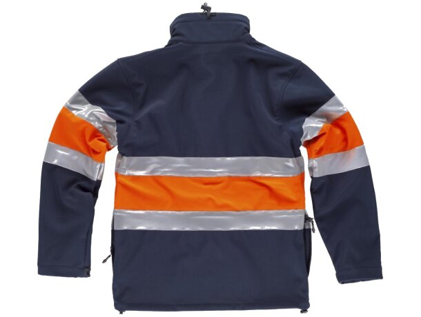 Workshell fluor marino naranja a.v. personalizada