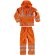 Impermeable fluor naranja