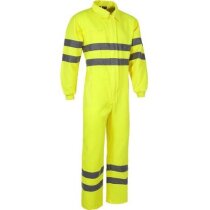Buzo monocolor con reflectantes para trabajo personalizado amarillo Buzo monocolor con reflectantes para trabajo personalizado amarillo