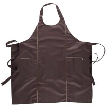 Mandiles serigrafiados con vivos decorativos y bolsillos