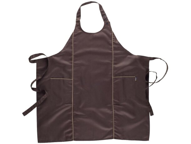 Mandiles serigrafiados con vivos decorativos y bolsillos