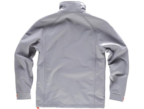 Workshell sport gris claro naranja a.v.