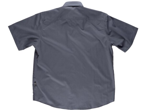 Camisa de manga corta con bolsillo gris