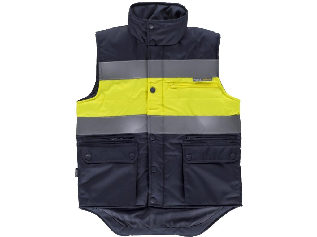 CHALECO ACOLCHADO CINTAS REFLECTANTES