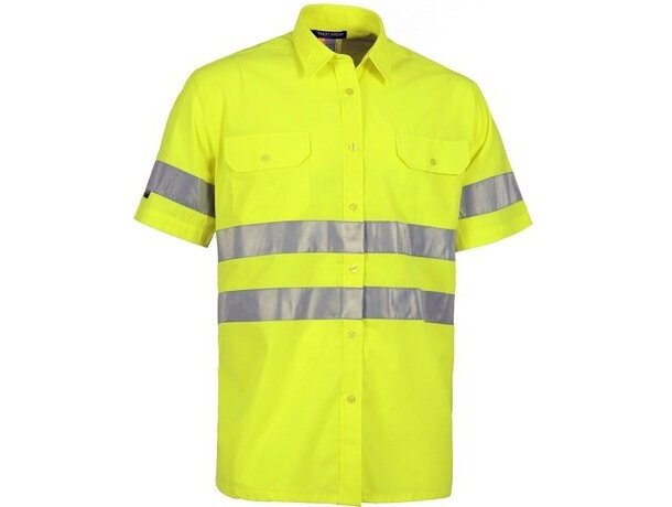 Camisa de alta visibilidad de manga corta amarilla barata