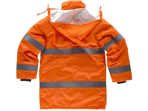 Parka fluor naranja a.v. grabada