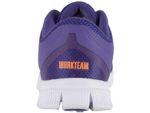 Zapatilla de deporte con rejilla en poliester morado personalizada