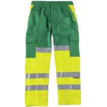 Pantalon fluor rojo amarillo a.v. personalizada Pantalon fluor rojo amarillo a.v. personalizada
