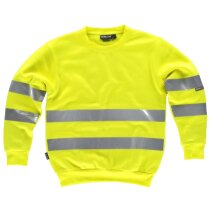 Sudadera fluor amarillo a.v. personalizada