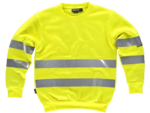 Sudadera fluor amarillo a.v. personalizada