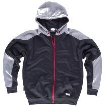 Sudadera con capucha bicolor y cremallera Mehdya