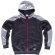 Sudadera&nbsp;Mehdya bicolor con capucha, cremallera y bolsillos
