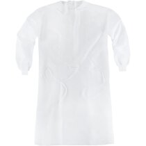 Bata desechable personalizada con ajuste cordón