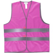 Chaleco fluor rosa fucsia personalizado