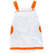 Pichi servicios blanco naranja personalizada