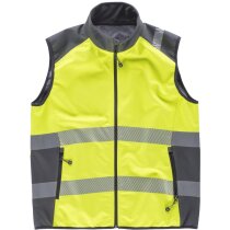 Chaleco fluor amarillo a.v. gris oscuro