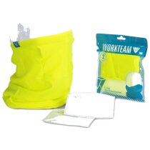 Braga naranja antibacteriana con clip ajustable