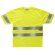 Camiseta con bandas reflectantes de manga corta amarillo a.v.