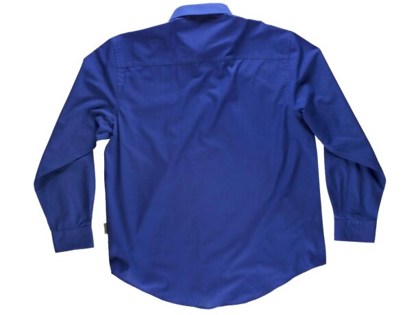 Camisa de manga larga con bolsillo azulina