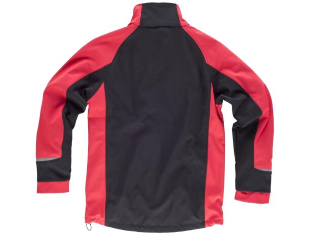 Workshell sport negro rojo a.v. con logo