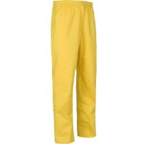 Pantalón de algodón liso recto personalizado amarillo