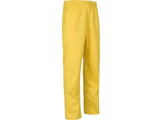 Pantalón de algodón liso recto personalizado amarillo Pantalón de algodón liso recto personalizado amarillo