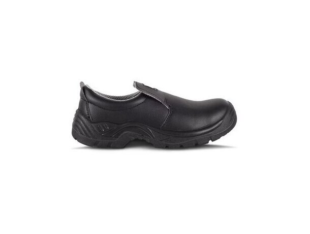 Zapato de microfibra sin cordones para sector alimentación personalizada negra Zapato de microfibra sin cordones para sector alimentación personalizada negra
