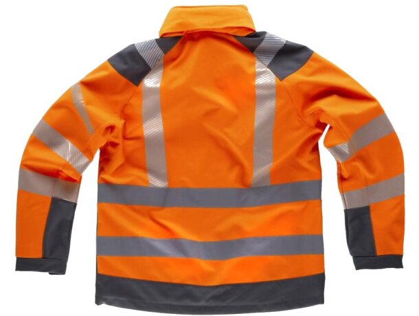 Workshell fluor naranja a.v. gris oscuro