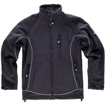 Chaqueta softshell negra personalizada Workshell