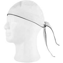 Gorros cocinero con bandana de cinta ancha y vivos a contraste poliéster 200 g/m2