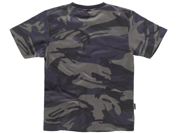 Camiseta sport camuflaje gris negro