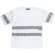 Camiseta manga corta, cintas reflectantes blanco
