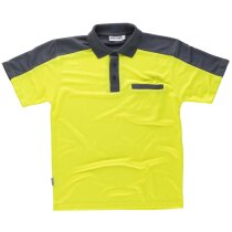 Polo fluor gris amarillo av