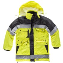 Parka fluor negro amarillo a.v.