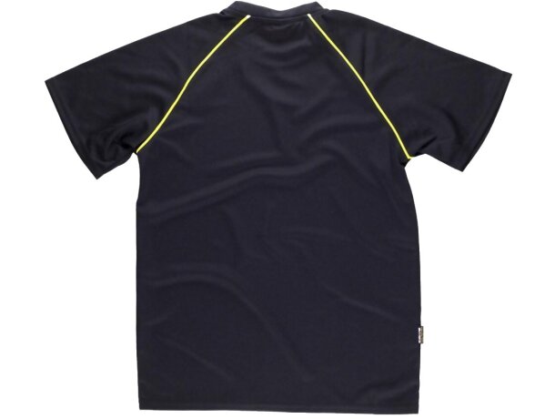 Camiseta Técnica Alta Visibilidad negro/amarillo a.v.