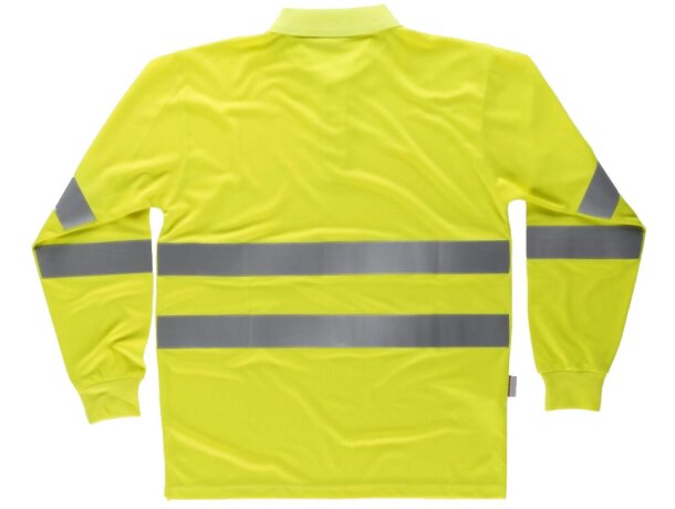 Polo fluor amarillo a.v. personalizado