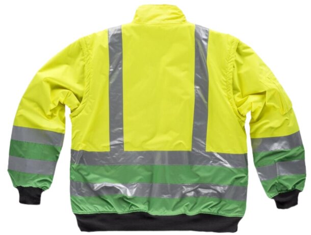 Piloto fluor verde amarillo a.v. personalizada