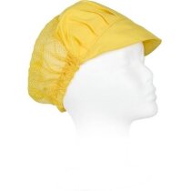 Cofia con rejilla transpirable y visera recogepelo